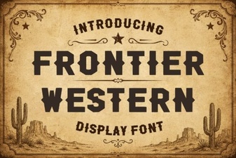 Crafting with Frontier Western Font Styles