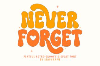Crafting Projects with the Never Forget Font