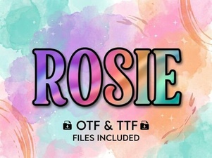 Rosie Font Design Projects & Creative Ideas