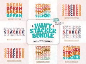 Wavy Stacker Fonts: Curves & Creativity