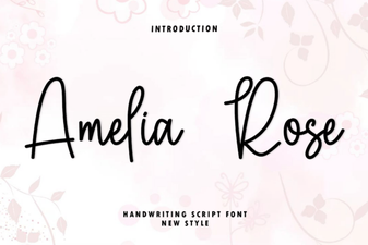 Amelia Rose Font for Creative Design Projects